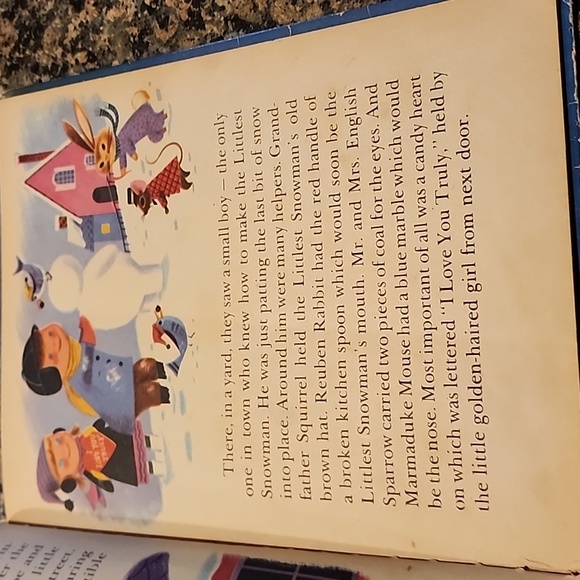 Vintage The Littlest Snowman Hardcover Book - Picture 6 of 8